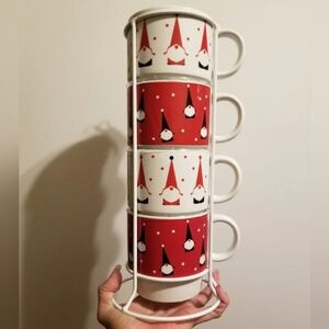 CHRISTMAS GNOME STACKABLE COFFEE MUGS